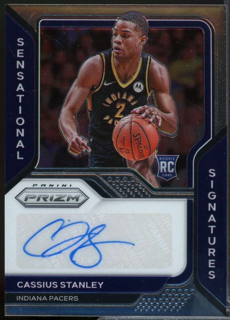 Cassius Stanley Rookie 2020-21 Panini Prizm Sensational Signature Autograph #76  Image 1