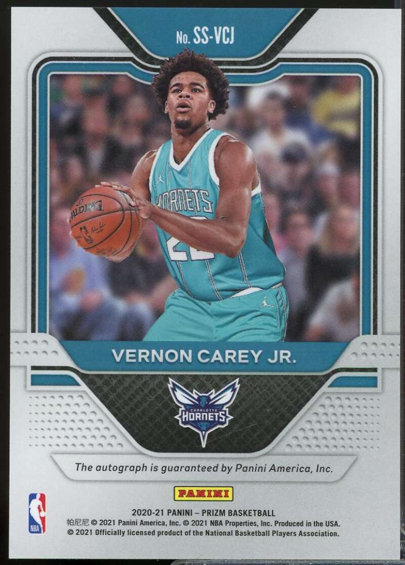 Vernon Carey Jr Rookie 2020-21 Panini Prizm Sensational Signature Autograph #80  Image 2