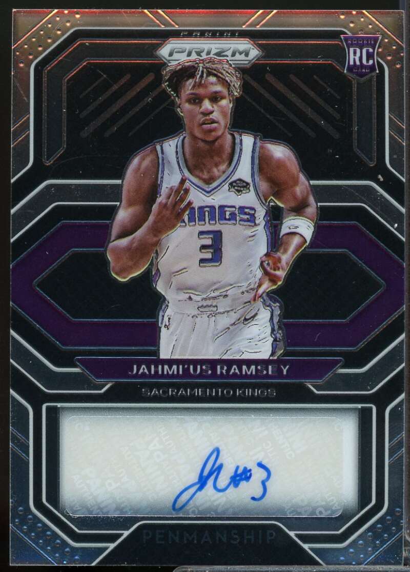 Jahmi'us Ramsey Card 2020-21 Panini Prizm Rookie Penmanship Autograph #9  Image 1