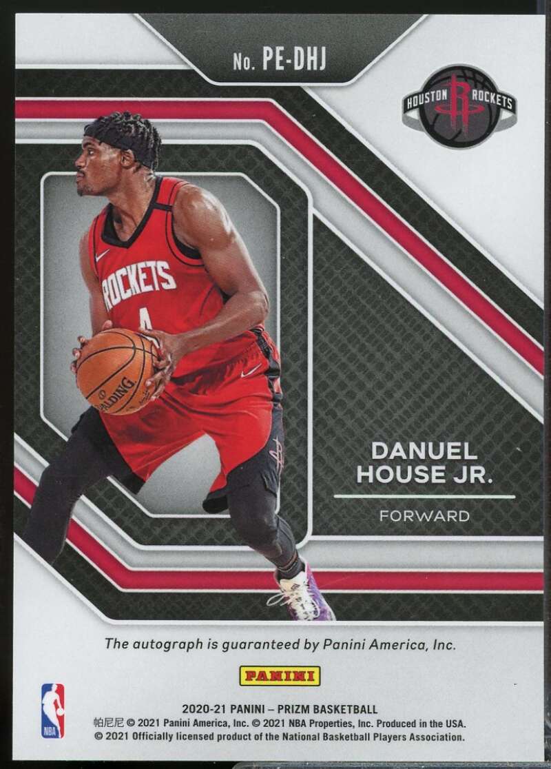 Danuel House Jr. Card 2020-21 Panini Prizm Penmanship Autograph #15  Image 2