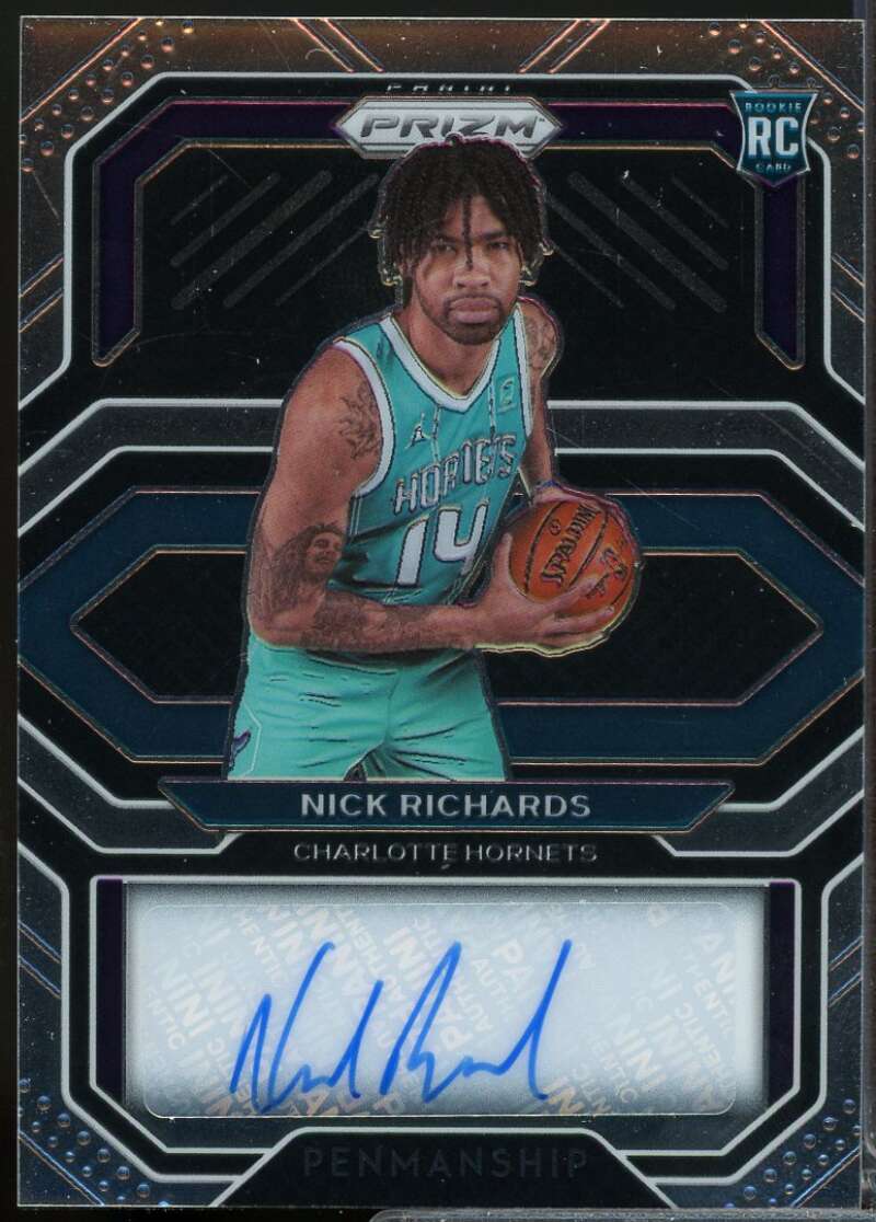 Nick Richards Card 2020-21 Panini Prizm Rookie Penmanship Autograph #20  Image 1