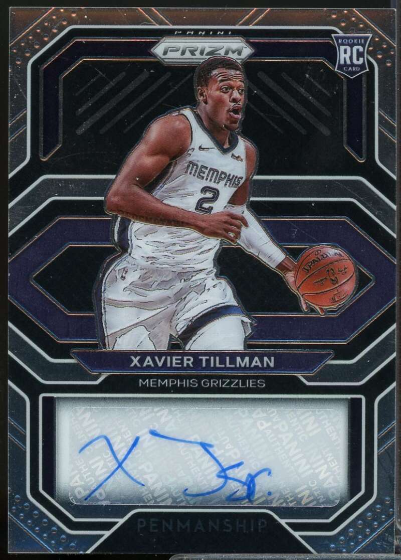 Xavier Tillman Card 2020-21 Panini Prizm Rookie Penmanship Autograph #32  Image 1