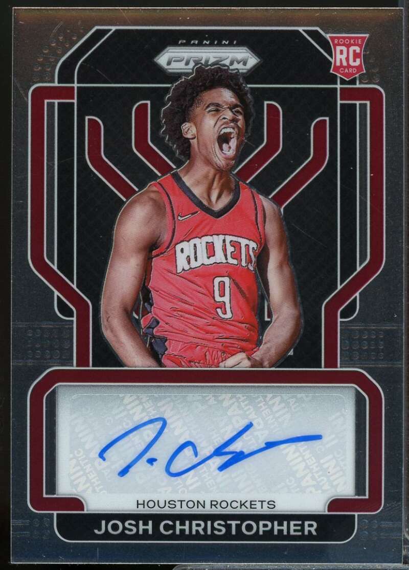 Josh Christopher Card 2021-22 Panini Prizm Rookie Signatures Autograph #24  Image 1