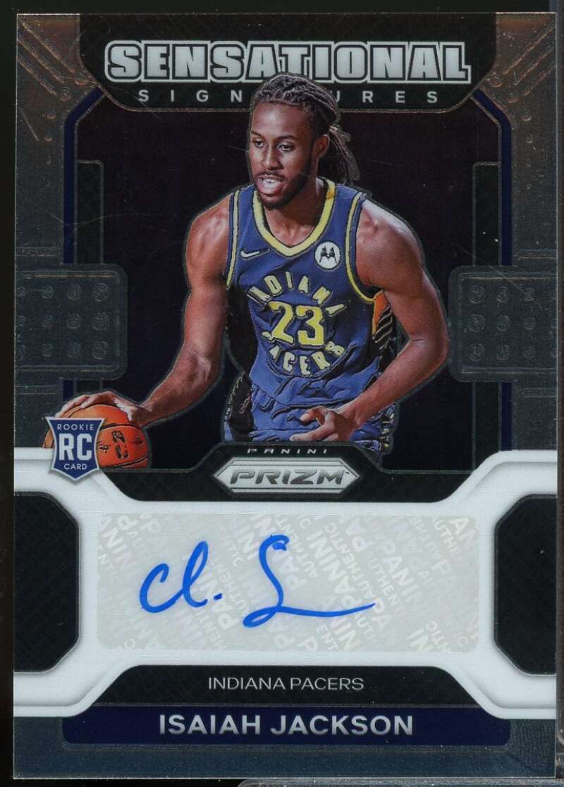 Isaiah Jackson Rookie 2021-22 Panini Prizm Sensational Signatures Autograph #72  Image 1