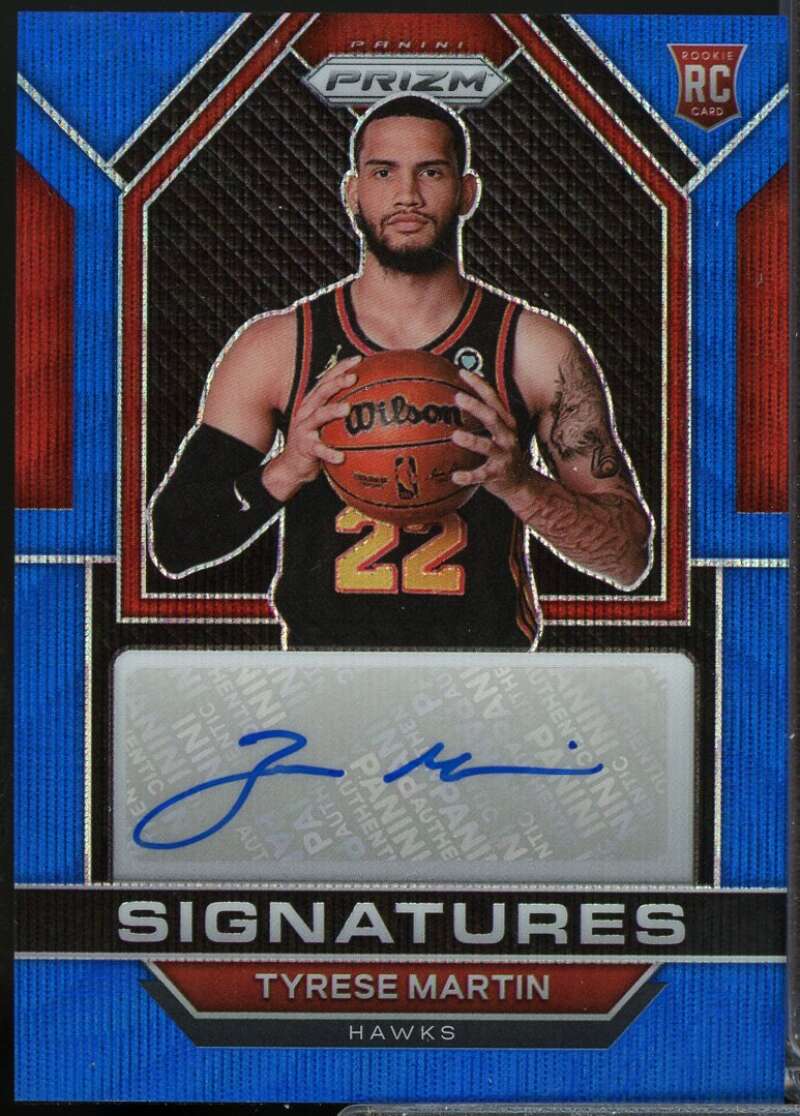Tyrese Martin 2022-23 Panini Prizm Rookie Signatures Autograph Blue Wave #46  Image 1