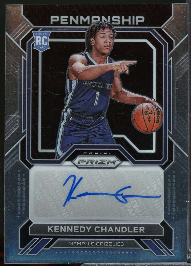 Kennedy Chandler Card 2022-23 Panini Prizm Rookie Penmanship Autograph #44  Image 1