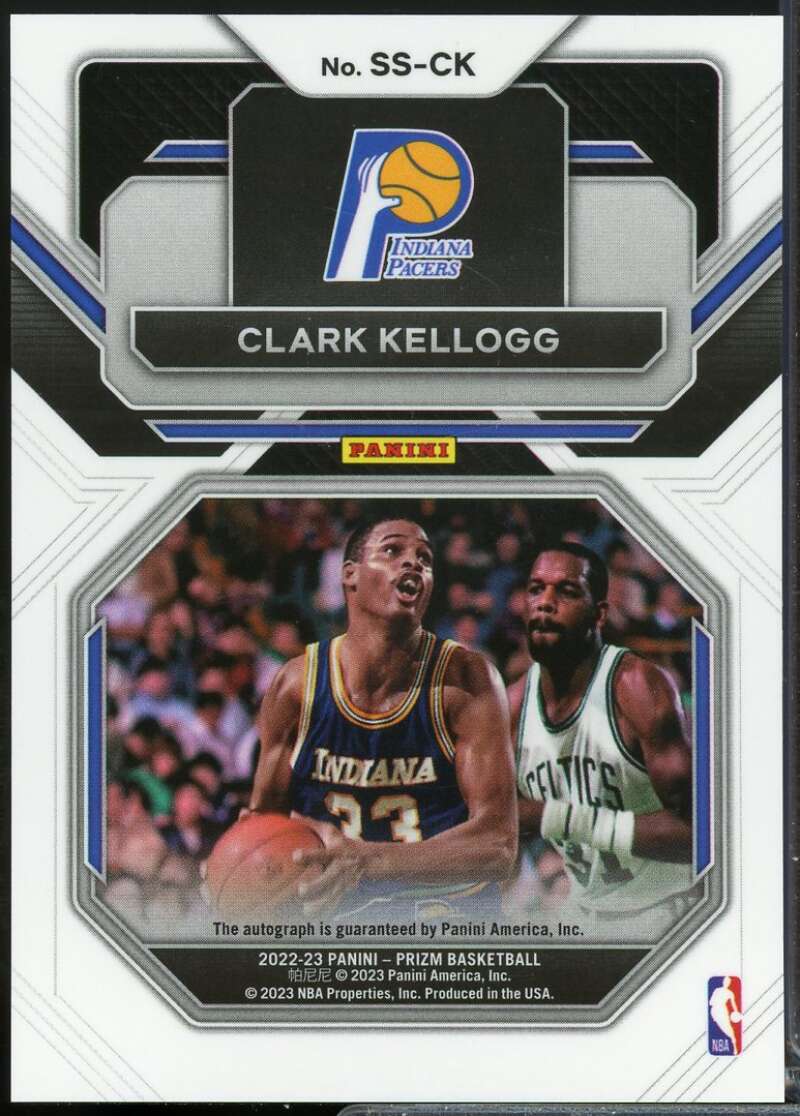 Clark Kellogg Card 2022-23 Panini Prizm Sensational Signatures Autograph #7  Image 2