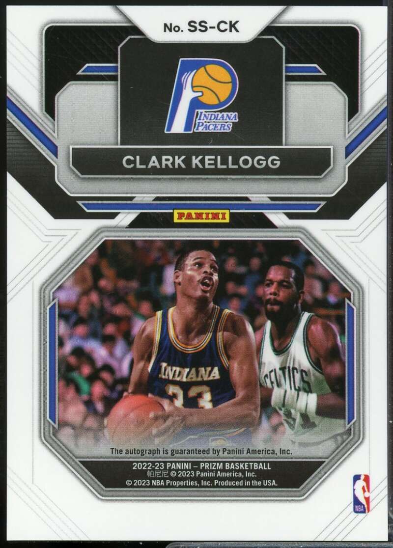 Clark Kellogg Card 2022-23 Panini Prizm Sensational Signatures Autograph #7  Image 2