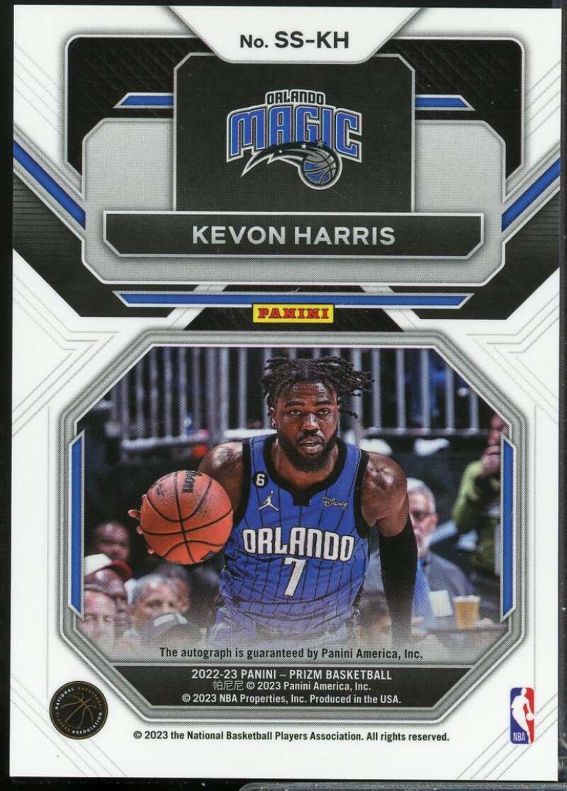 Kevon Harris Card 2022-23 Panini Prizm Sensational Signatures Autograph #66  Image 2