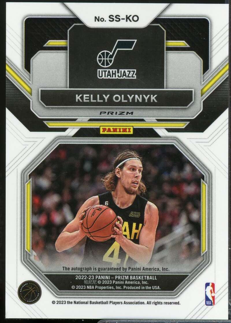 Kelly Olynyk 2022-23 Panini Prizm Sensational Signatures Autograph Choice #11  Image 2