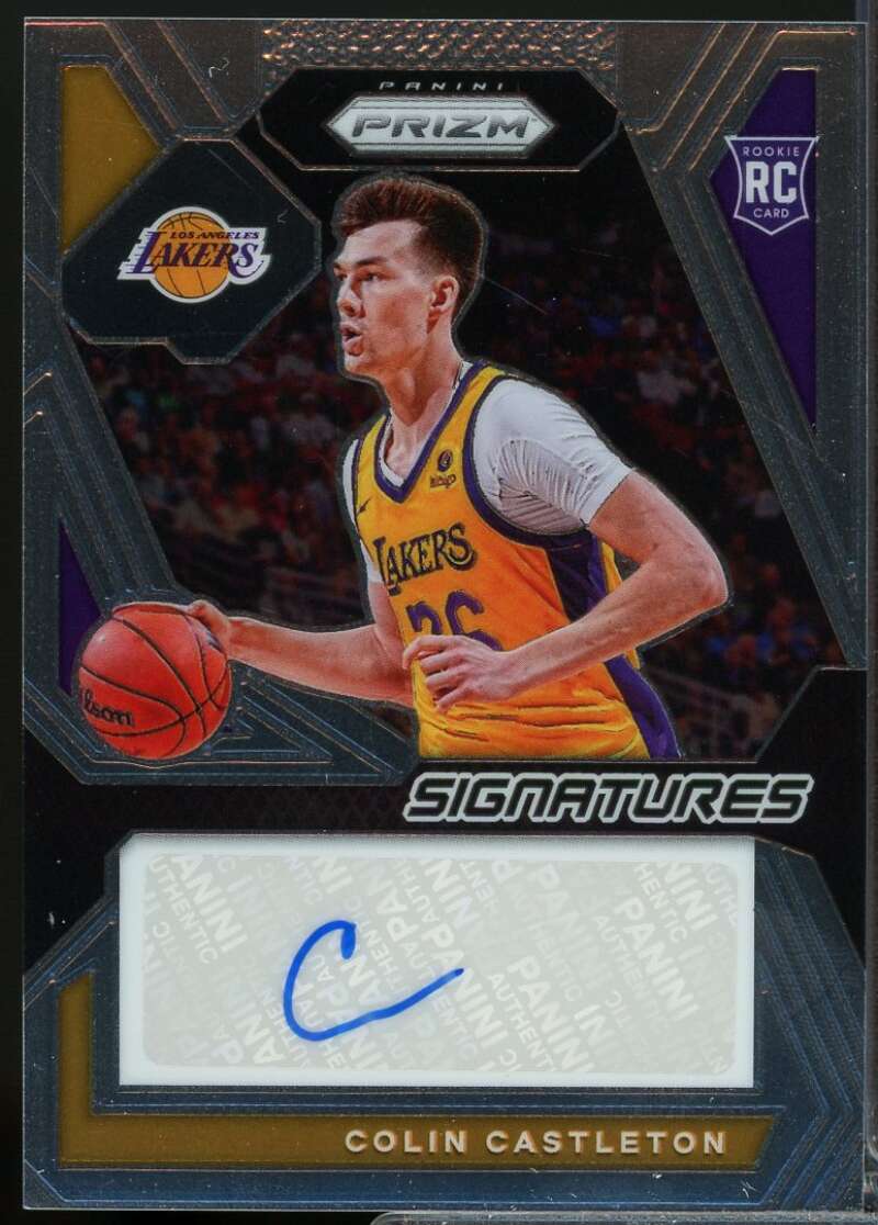 Colin Castleton Card 2023-24 Panini Prizm Rookie Signatures Autograph #41  Image 1