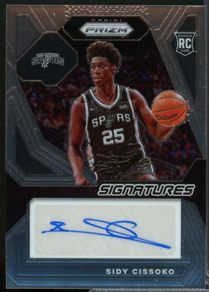 Sidy Cissoko Card 2023-24 Panini Prizm Rookie Signatures Autograph #50  Image 1
