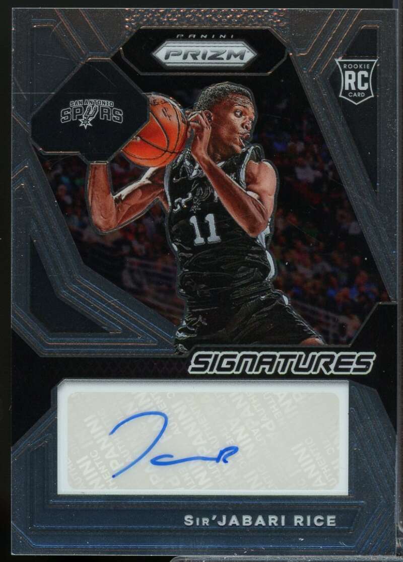 Sir'Jabari Rice Card 2023-24 Panini Prizm Rookie Signatures Autograph #40  Image 1