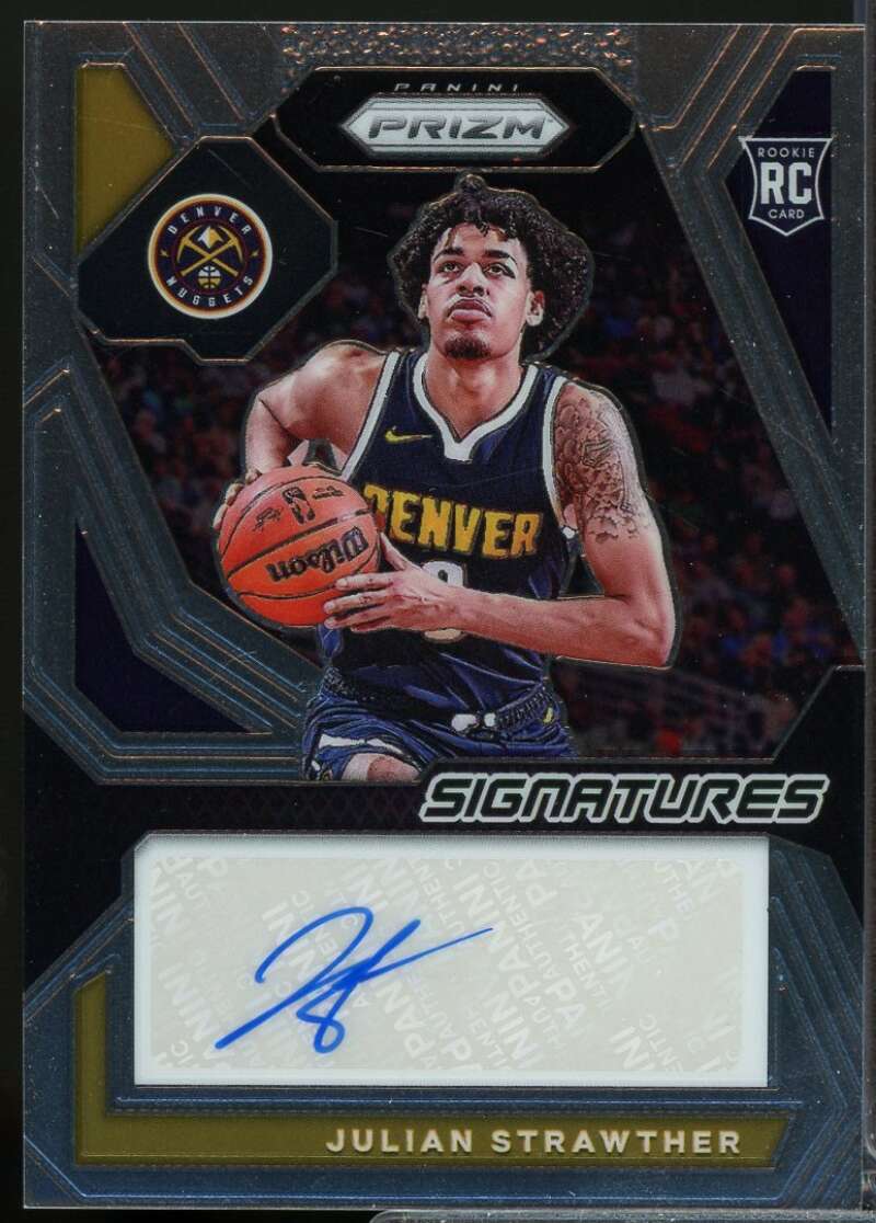 Julian Strawther Card 2023-24 Panini Prizm Rookie Signatures Autograph #28  Image 1