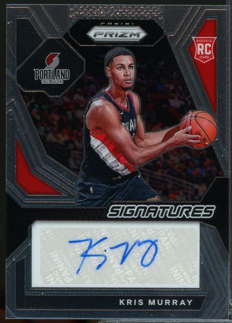 Kris Murray Card 2023-24 Panini Prizm Rookie Signatures Autograph #11  Image 1