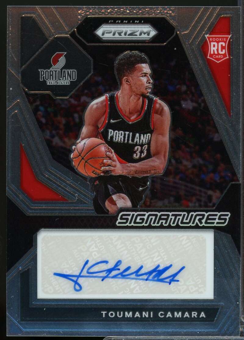 Toumani Camara Card 2023-24 Panini Prizm Rookie Signatures Autograph #49  Image 1