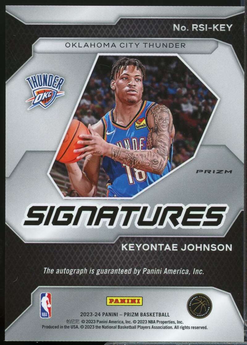 Keyontae Johnson 2023-24 Panini Prizm Rookie Signatures Autograph Silver #18  Image 2