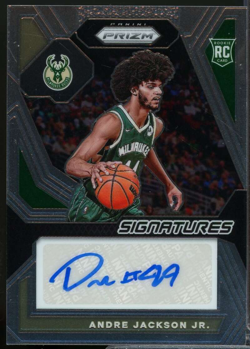 Andre Jackson Jr. Card 2023-24 Panini Prizm Rookie Signatures Autograph #36  Image 1