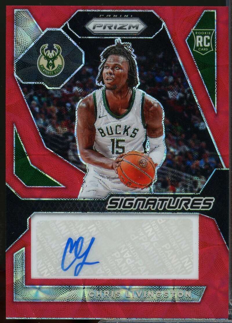 Chris Livingston /88 2023-24 Panini Prizm Rookie Signatures Auto Choice #48  Image 1