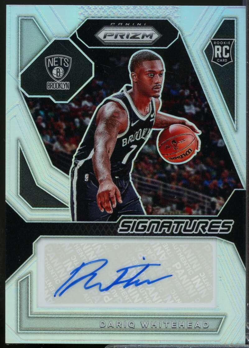 Dariq Whitehead 2023-24 Panini Prizm Rookie Signatures Autograph Silver #19  Image 1