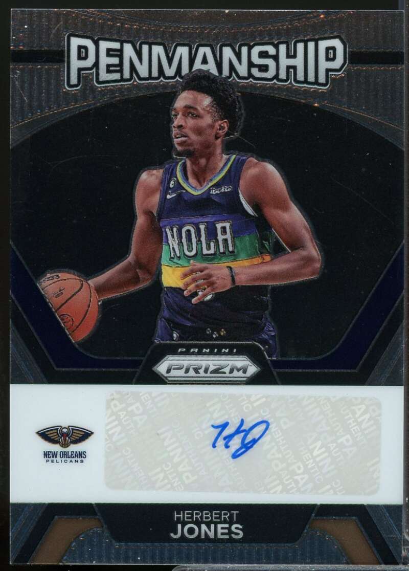 Herbert Jones Card 2023-24 Panini Prizm Penmanship Autograph #14  Image 1