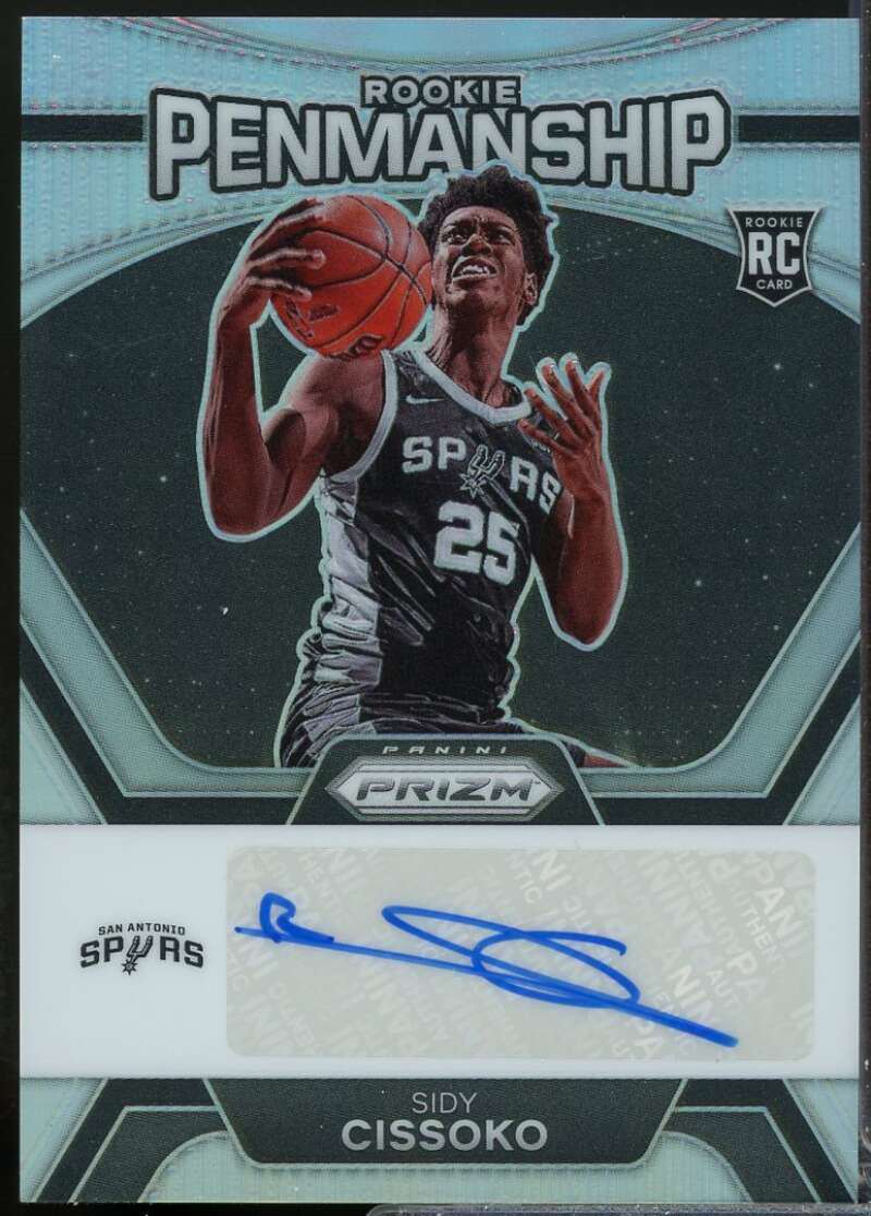 Sidy Cissoko 2023-24 Panini Prizm Rookie Penmanship Autograph Prizms Silver #44  Image 1