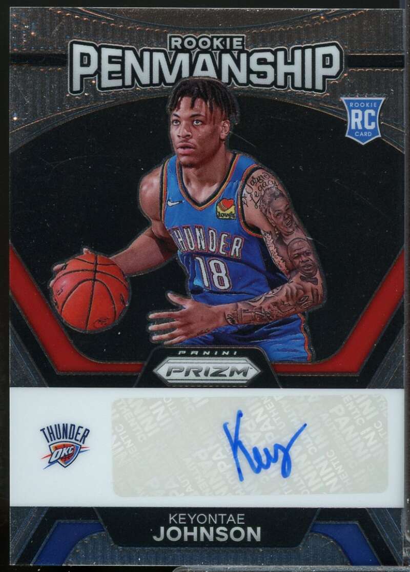 Keyontae Johnson Card 2023-24 Panini Prizm Rookie Penmanship Autograph #31  Image 1
