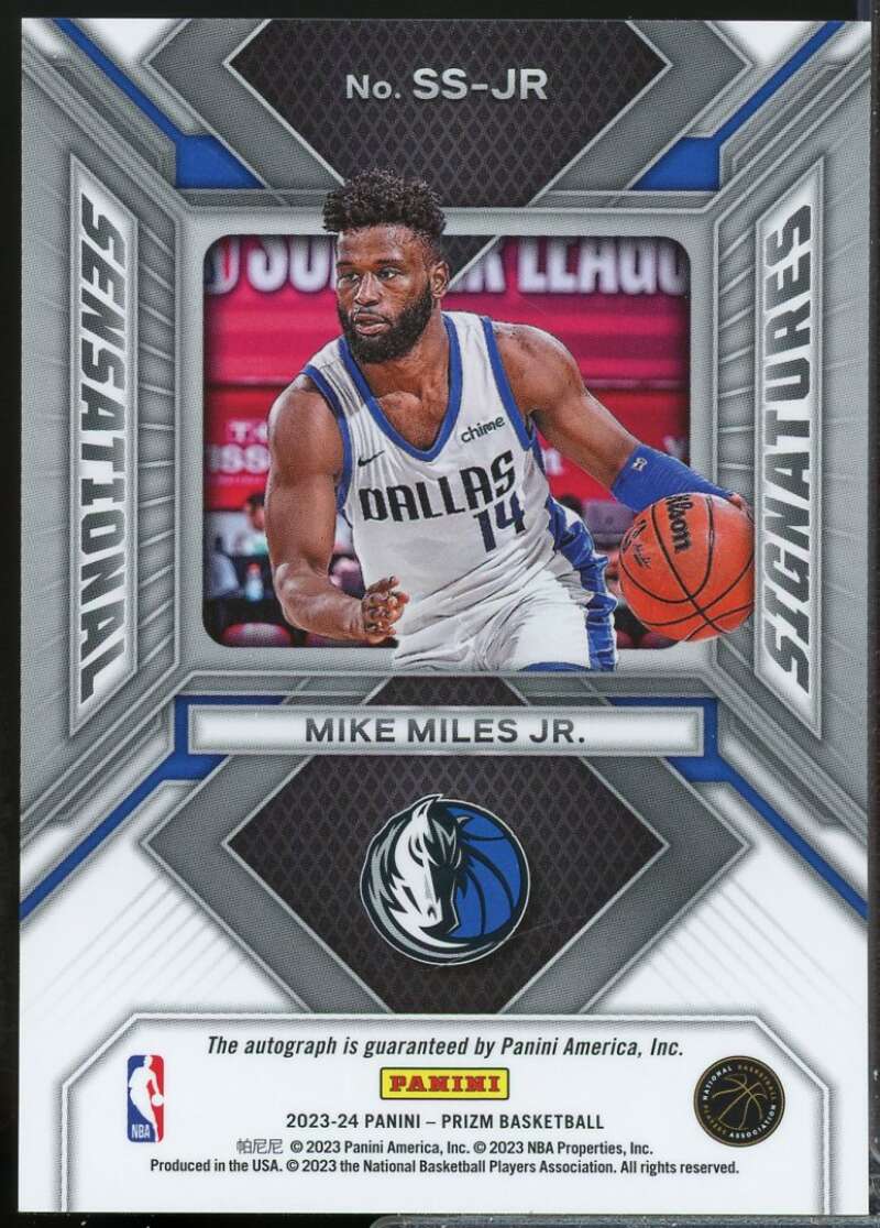Mike Miles Jr. Rookie 2023-24 Panini Prizm Sensational Signatures Autograph #89  Image 2