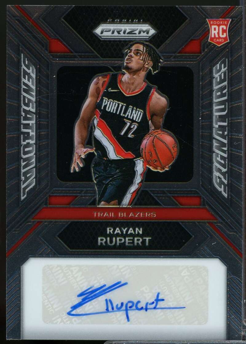 Rayan Rupert Rookie 2023-24 Panini Prizm Sensational Signatures Autograph #10  Image 1