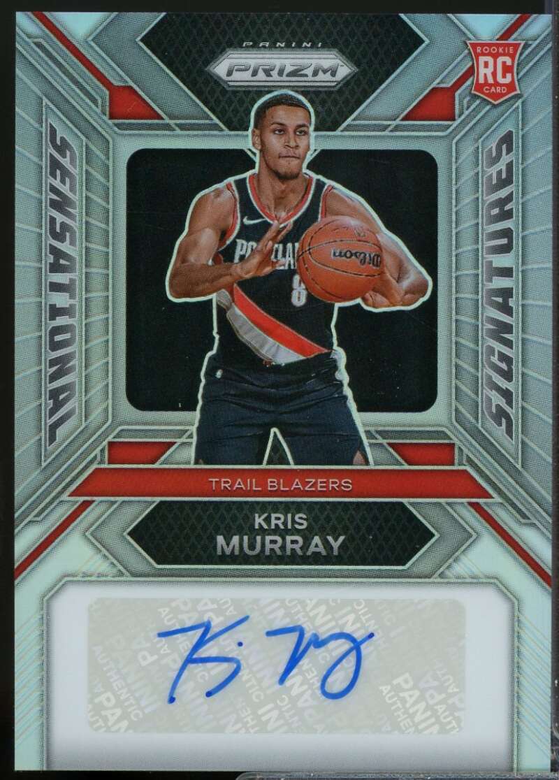Kris Murray Rookie 2023-24 Prizm Sensational Signatures Autograph Silver #36  Image 1