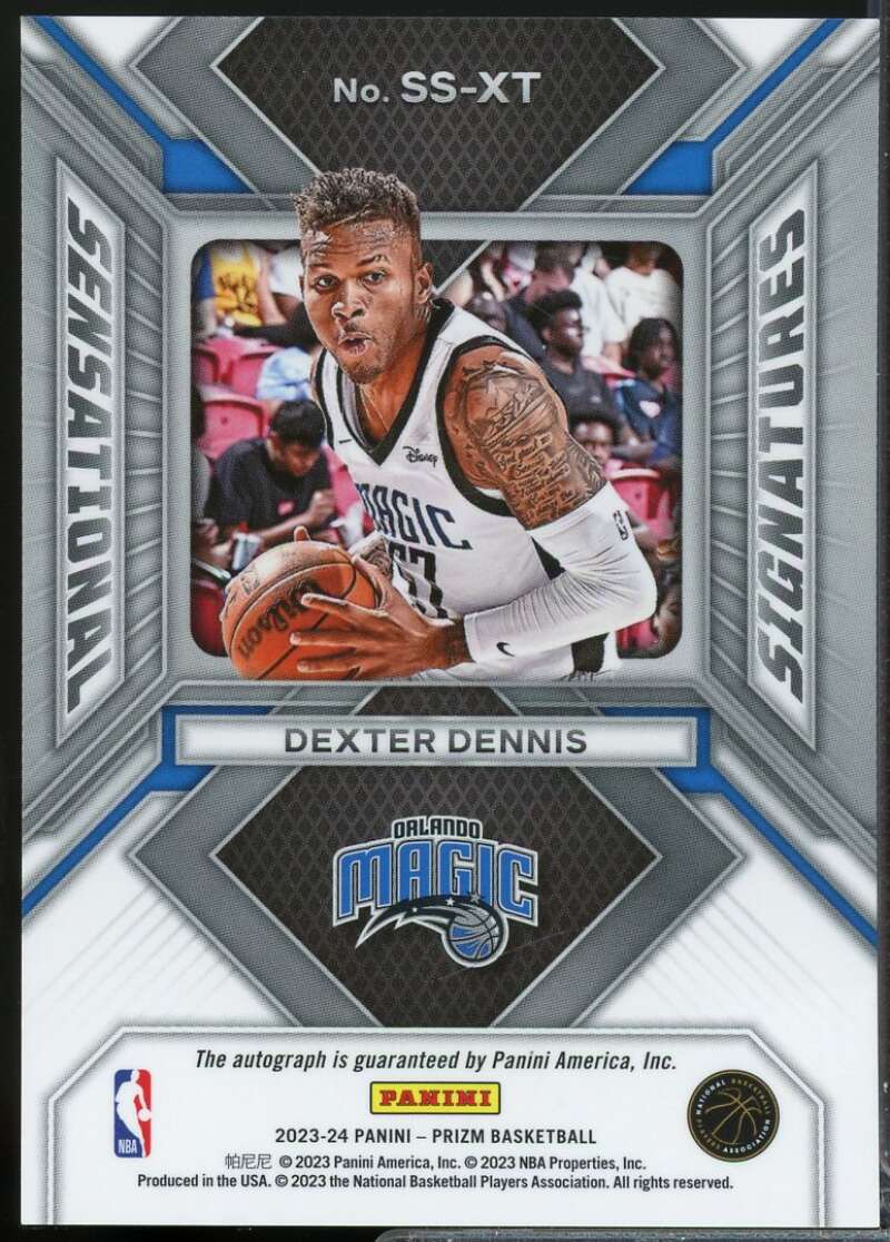 Dexter Dennis Rookie 2023-24 Panini Prizm Sensational Signatures Autograph #83  Image 2