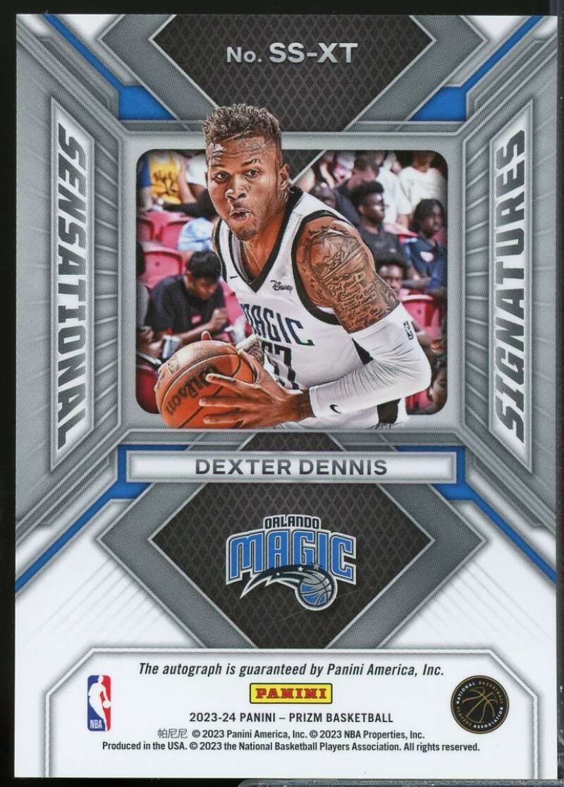 Dexter Dennis Rookie 2023-24 Panini Prizm Sensational Signatures Autograph #83  Image 2