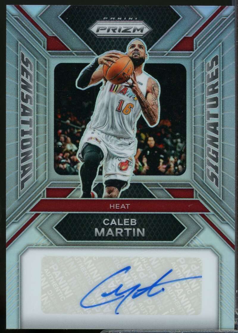 Caleb Martin 2023-24 Panini Prizm Sensational Signatures Autograph Silver #1  Image 1