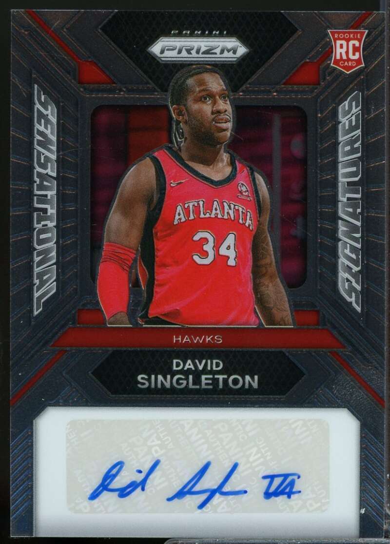 David Singleton Rookie 2023-24 Panini Prizm Sensational Signatures Auto #17  Image 1