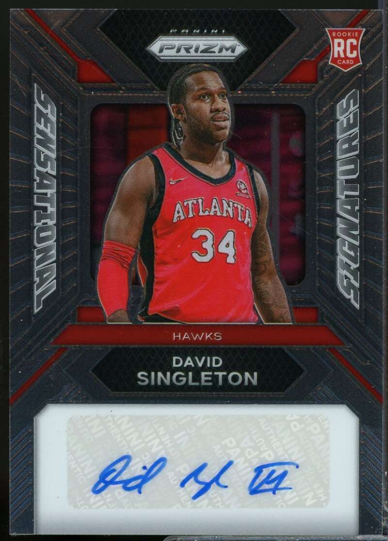 David Singleton Rookie 2023-24 Panini Prizm Sensational Signature Autograph #17  Image 1
