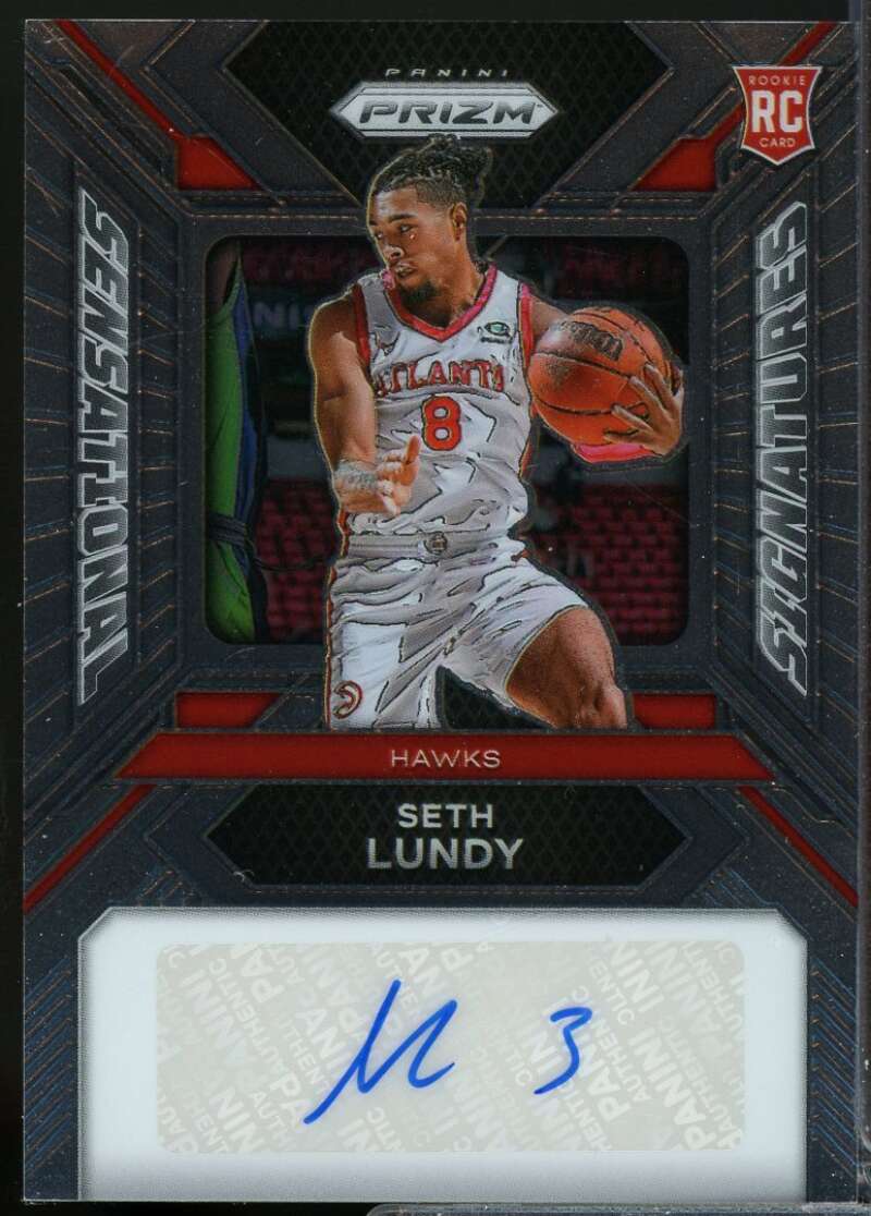 Seth Lundy Rookie 2023-24 Panini Prizm Sensational Signatures Autograph #70  Image 1