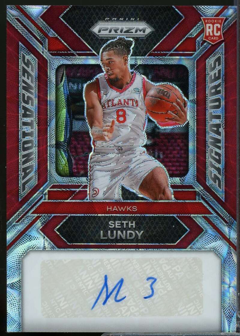 Seth Lundy Rookie 2023-24 Prizm Sensational Signatures Autograph Choice #70  Image 1