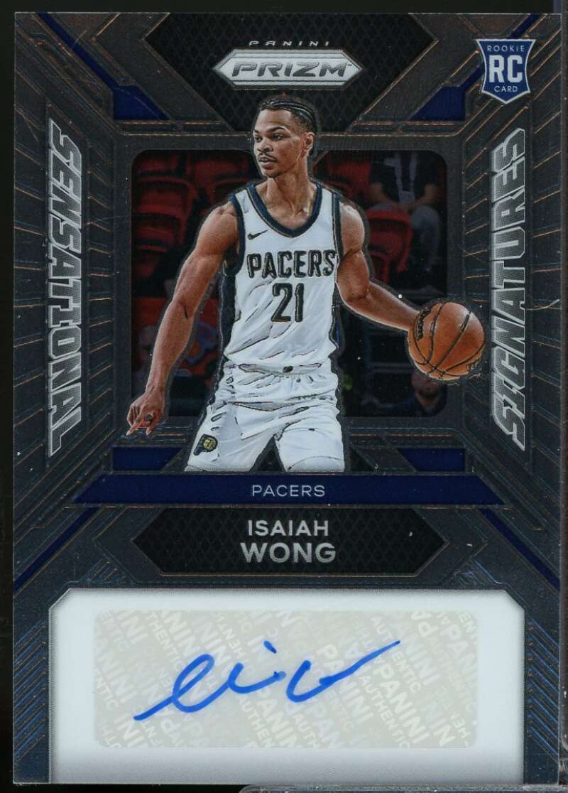 Isaiah Wong Rookie 2023-24 Panini Prizm Sensational Signatures Autograph #33  Image 1