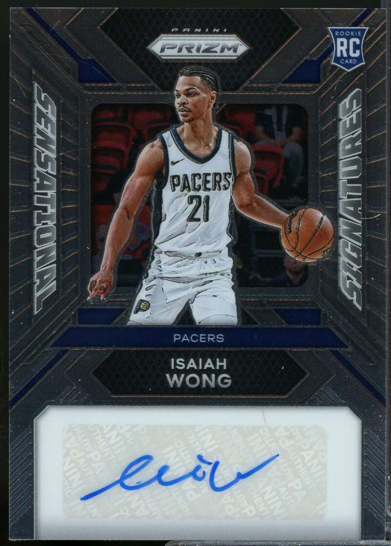 Isaiah Wong Rookie 2023-24 Panini Prizm Sensational Signatures Autograph #33  Image 1