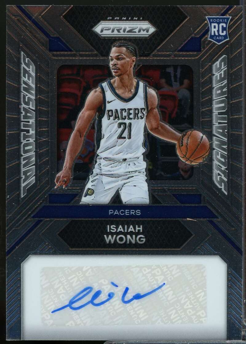 Isaiah Wong Rookie 2023-24 Panini Prizm Sensational Signatures Autograph #33  Image 1