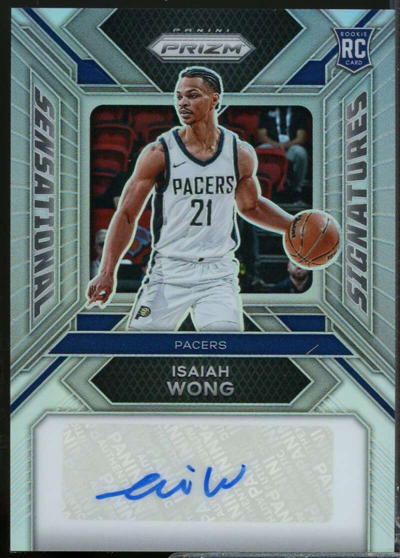 Isaiah Wong Rookie 2023-24 Prizm Sensational Signatures Autograph Silver #33  Image 1