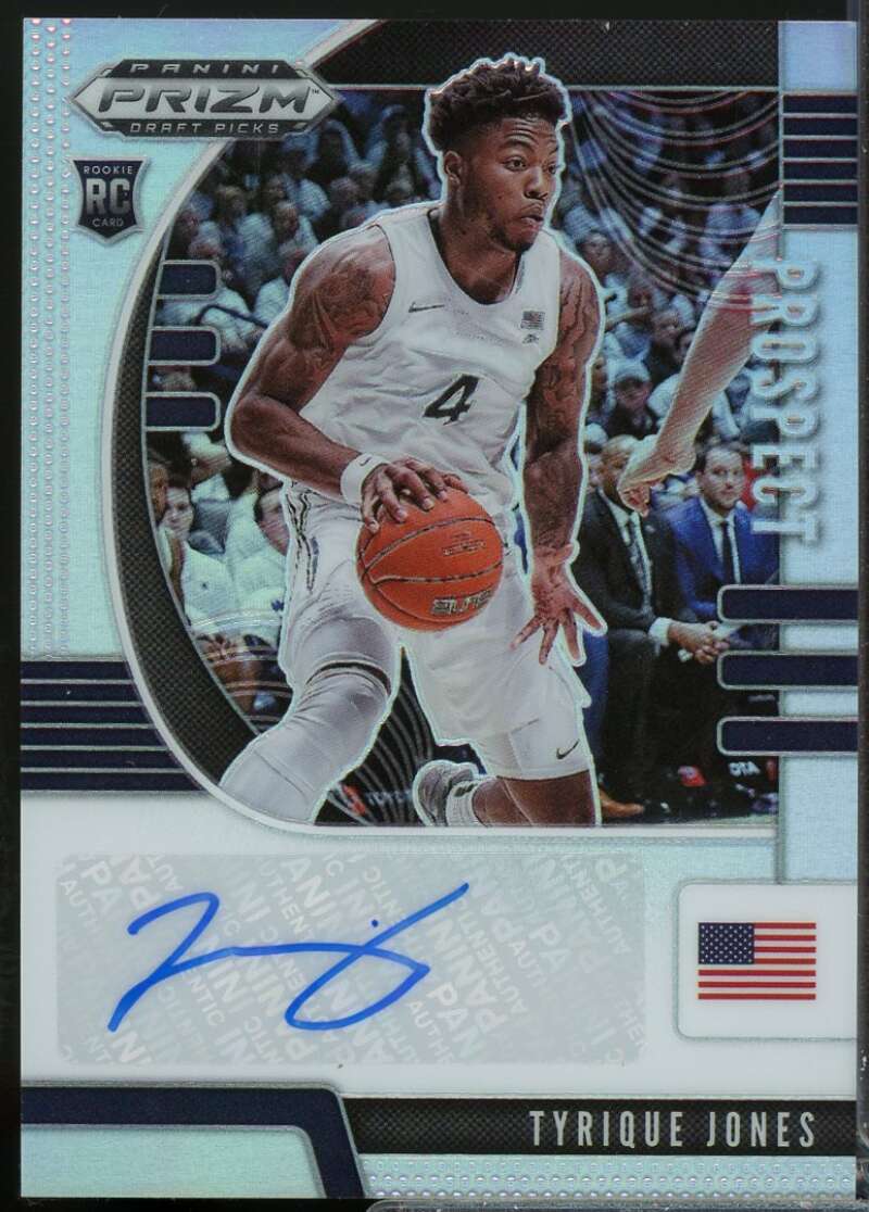 Tyrique Jones Rookie 2020-21 Panini Prizm Draft Prospect Autographs Silver #76  Image 1