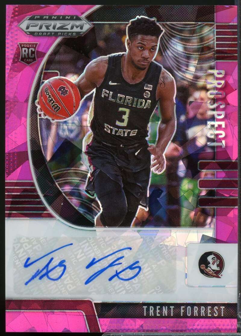 Trent Forrest Rookie 2020-21 Panini Prizm Draft Prospect Autograph Pink Ice #85  Image 1