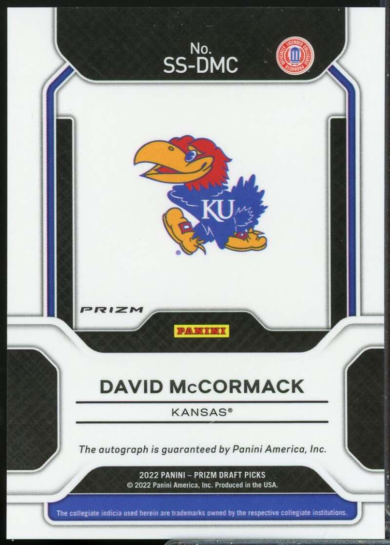David McCormack 2022-23 Prizm Draft Sensational Signatures Autograph Green #12  Image 2