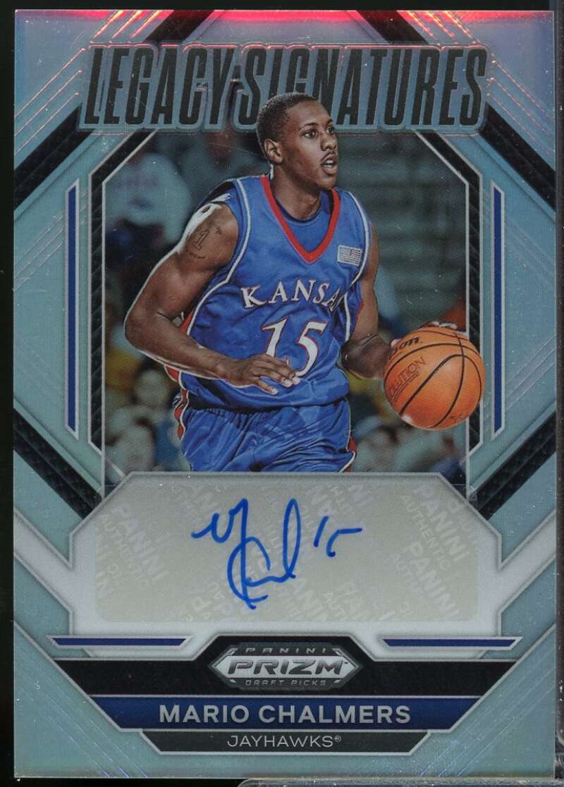 Mario Chalmers 2023-24 Panini Prizm Draft Legacy Signatures Autograph Silver #1  Image 1