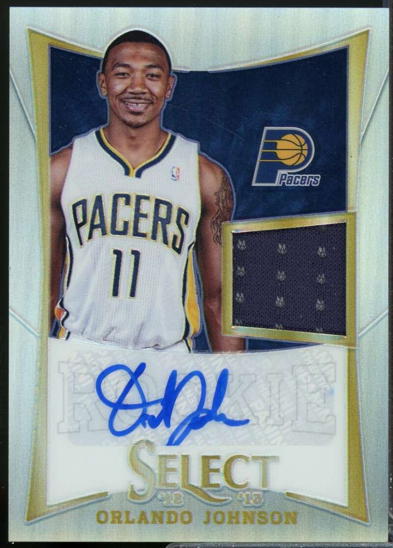 Orlando Johnson Rookie /199 2012-13 Select Jersey Autograph Silver Prizms #299  Image 1