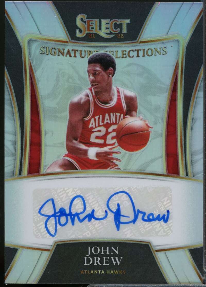 John Drew Card 2021-22 Select Signature Selections Autograph #3  Image 1