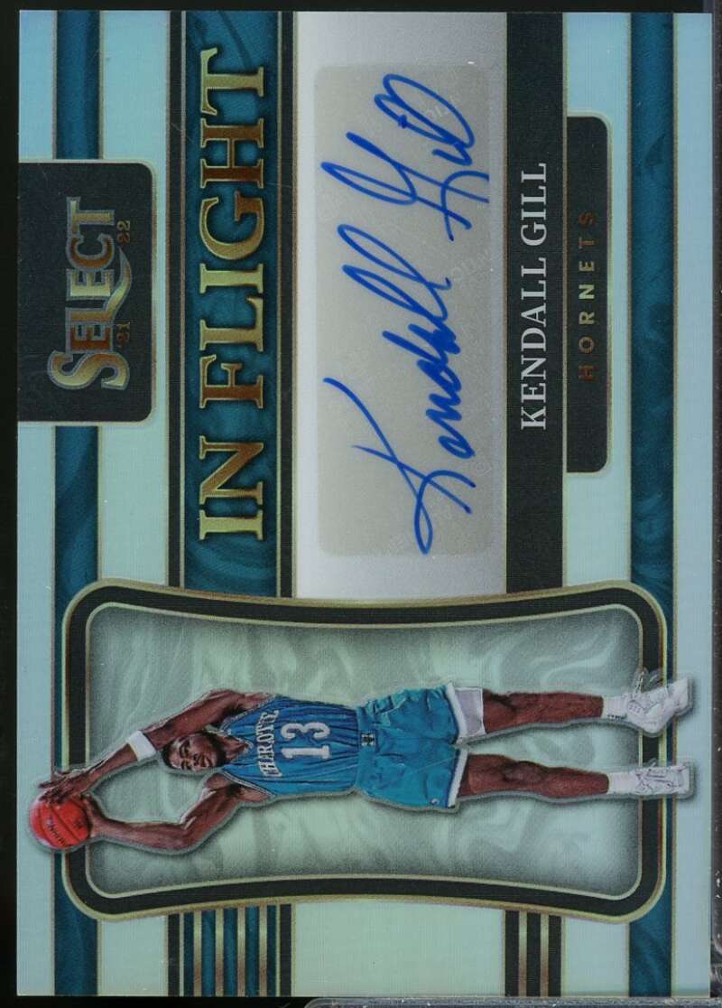 Kendall Gill /299 Card 2021-22 Select In Flight Signatures Autograph #17  Image 1