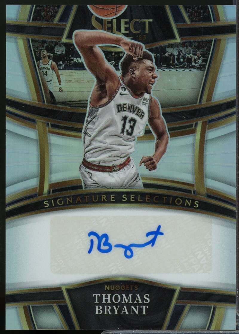 Thomas Bryant Card 2022-23 Select Signature Selections Autographs #41  Image 1
