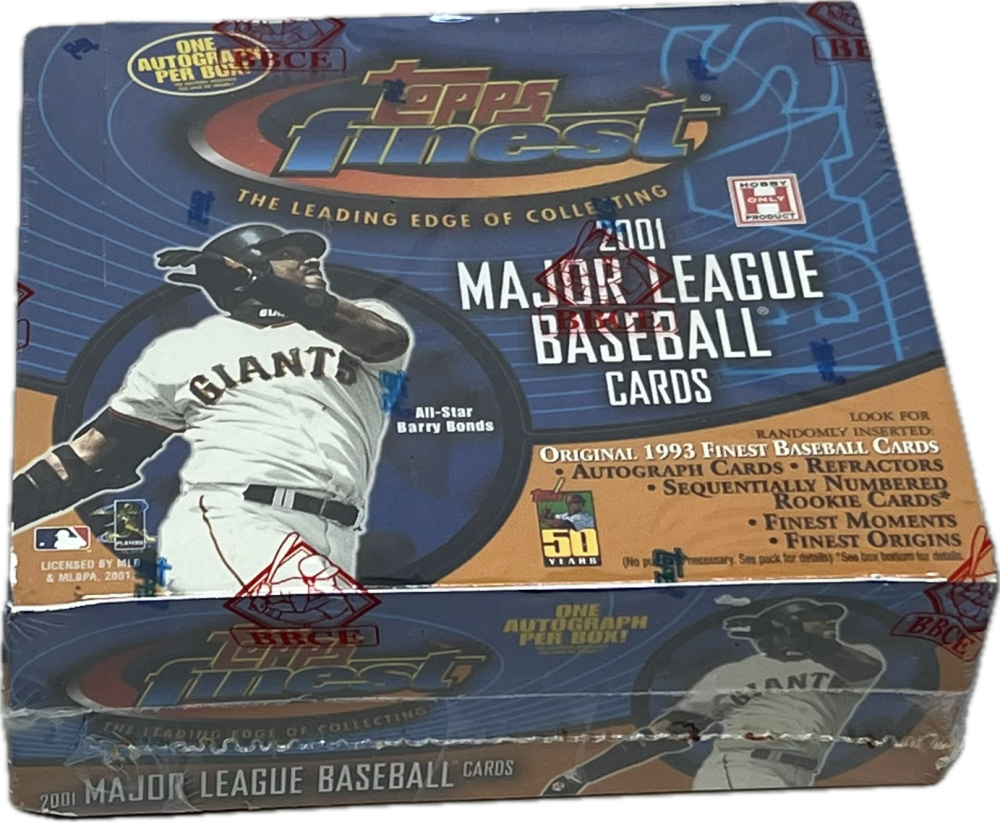 2001 Topps Finest Baseball Hobby Box  BBCE Image 1